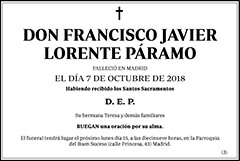 Francisco Javier Lorente Páramo